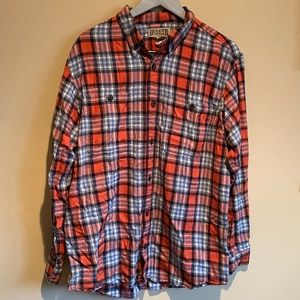 Duluth Trading Company Button Up Plaid XL
